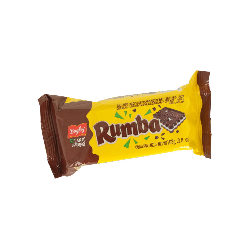 Bilde av GALLETAS RUMBA CHOCOLATE CON CREMA DE COCO 108g  BAGLEY 