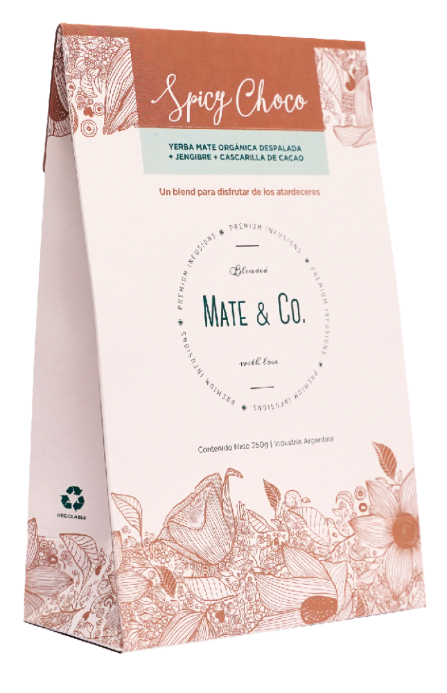 Bilde av YERBA MATE ORGNICA SPICY CHOCO BLEND 250g Mate & Co. INDUSTRIA 
