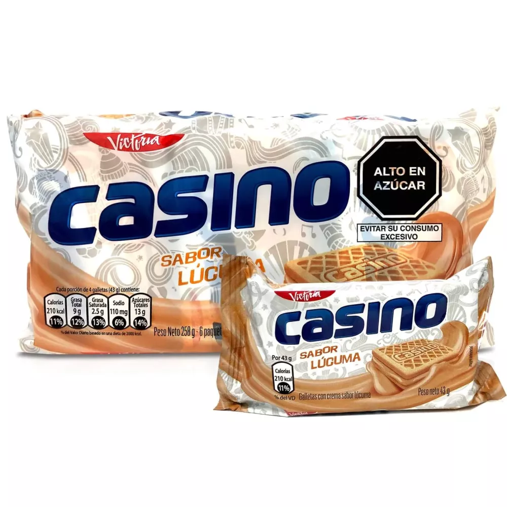 Bilde av GALLETA / KJEKS CASINO LUCUMA DISPLAY 6 X 4 Stk