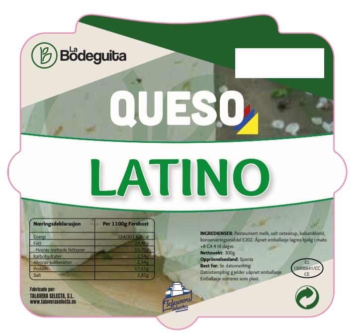 Bilde av QUESO FRESCO LATINO 700g La Bodeguita N.
