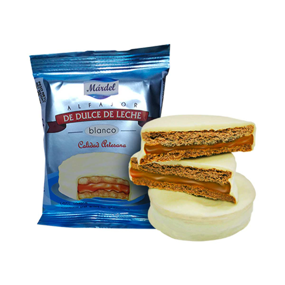 Bilde av ALFAJOR DULCE DE LECHE BLANCO MERDEL 50g ( Argentina )